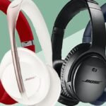 a group of headphones