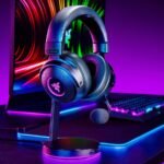 a headphones on a stand
