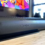 a speaker on a table